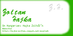 zoltan hajka business card